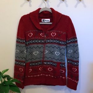 Roots 100% lambs wool cardigan
